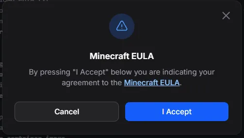 Minecraft EULA